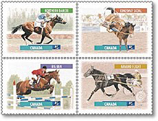 Canada Post's Equine stamp issue