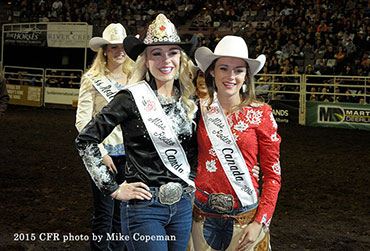 Samantha Stokes - Miss Rodeo 2016 and Katy Lucas - Miss Rodeo Canada 2015