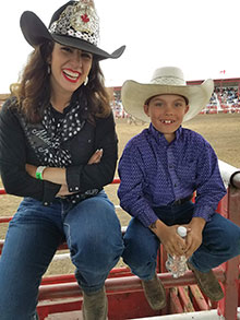 Miss Rodeo Canada & young fan
