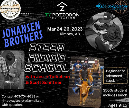 JOHANSEN BROTHERS STEER RIDING SCHOOL - with Scott Schiffner & Jesse Torkelson